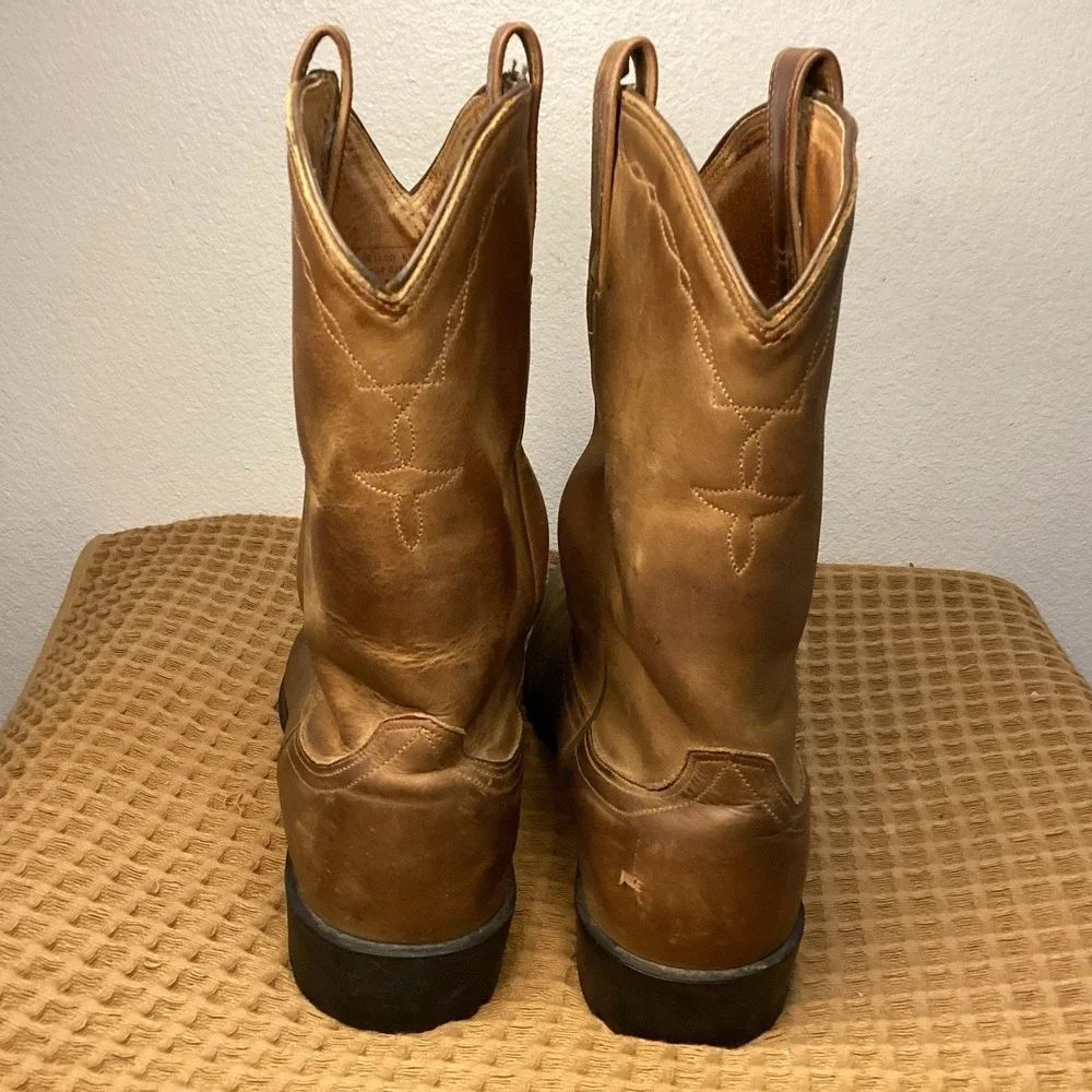 Ariat Heritage Roper Mens Sz 11.5 D US 35525 Brown Leather Cowboy Boot Western - Picture 4 of 11